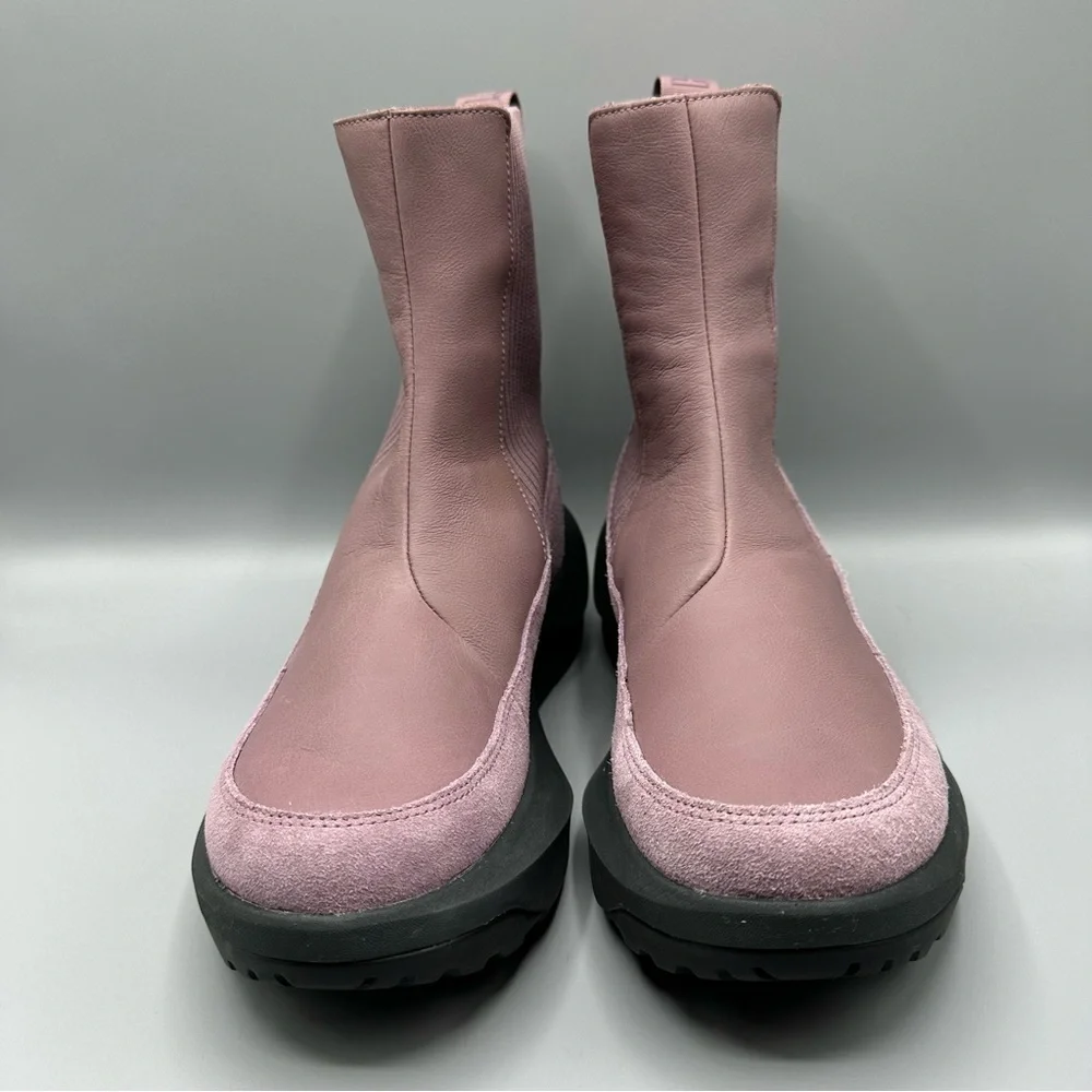 The North Face Women’s Platform Knit Leather Boots Size 10